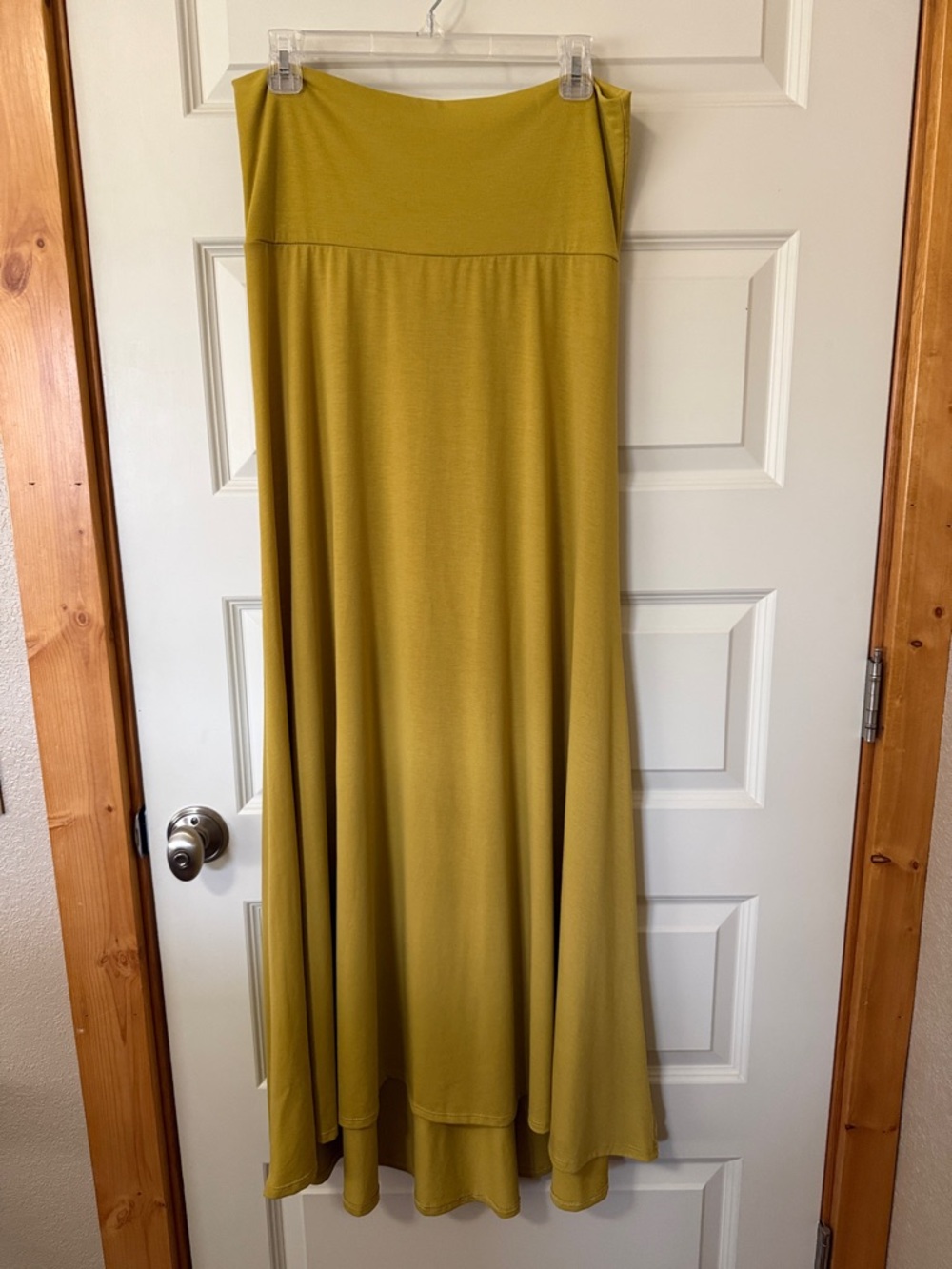 Lularoe Women's Maxi Skirt in Mustard Yellow